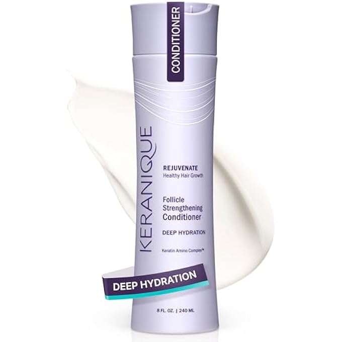Keranique KERATIN CONDITIONER DEEP HYDRATION FOR HAIR GROWTH AND THINNING HAIR, VOLUMIZING, 8 OUNCE - Image 2